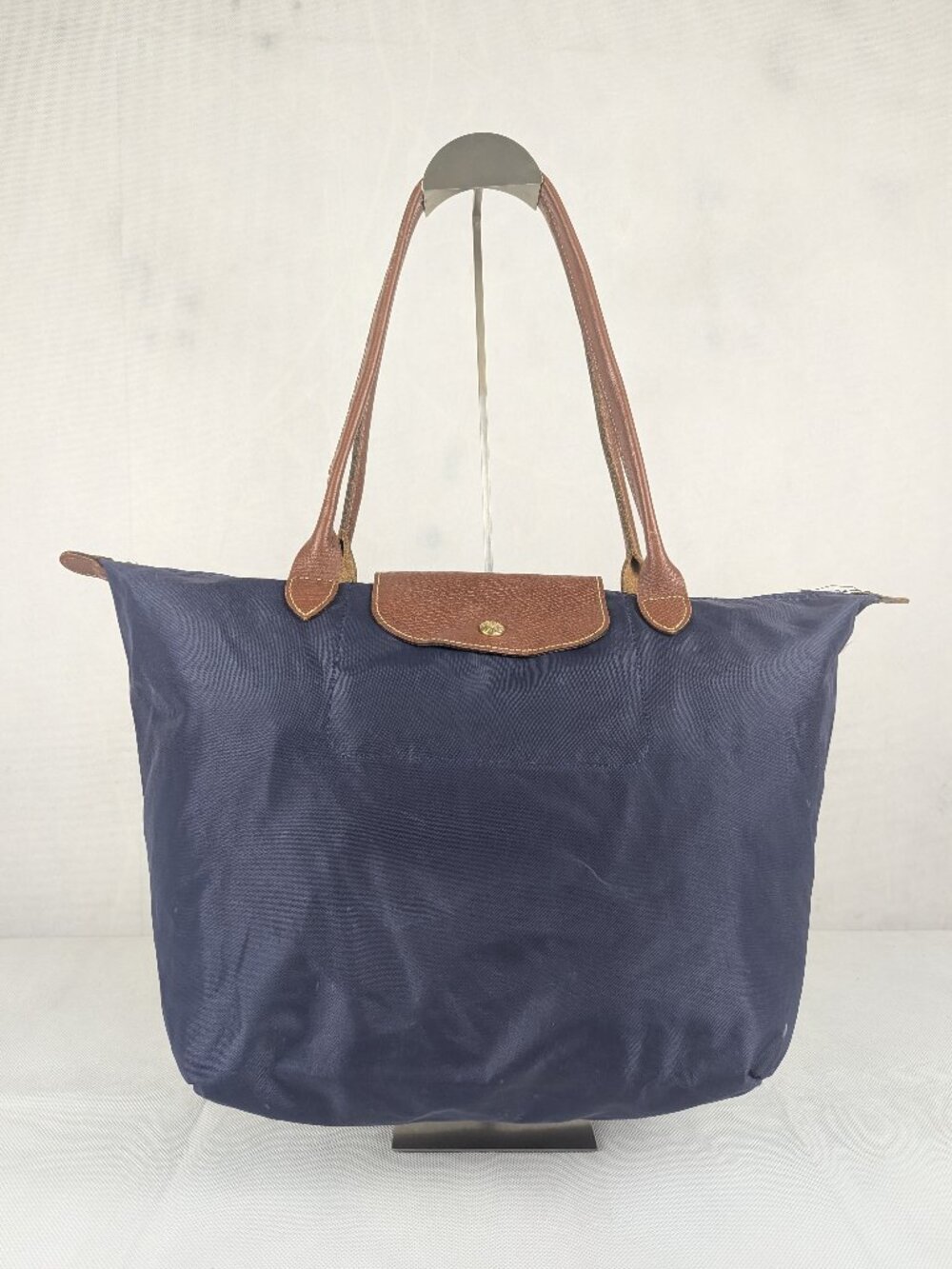 Pre-Owned Longchamp Le Pliage Nylon Tote Bag Blue – Authentic – Quick Ship